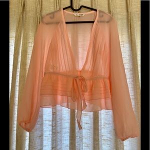Super soft orange/pink blouse